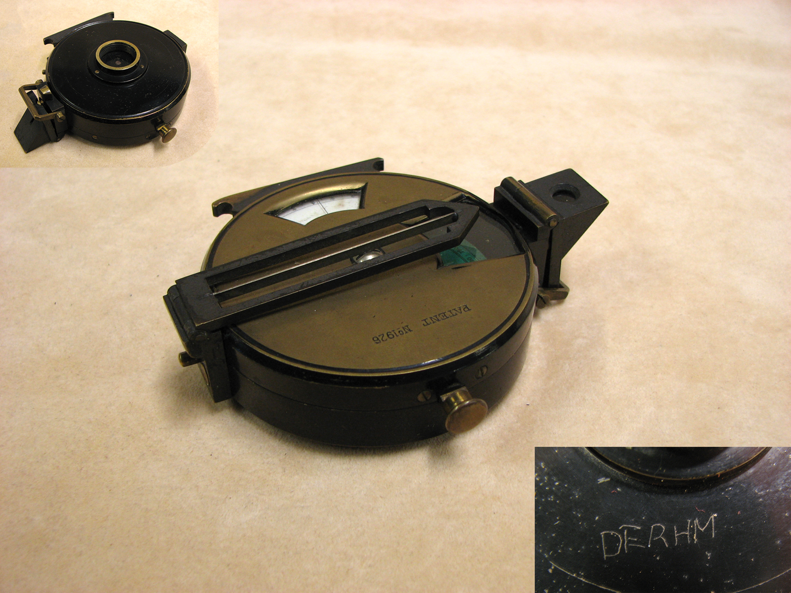 Francis Barker & Son Combined Altitude Instrument & Prismatic Compass with case